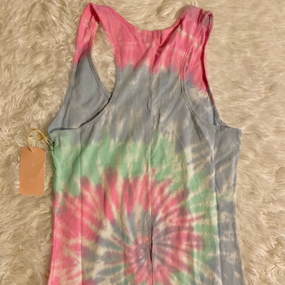 GVO Tie Dye Racerback Mini Tank Dress - Picture 5 of 8